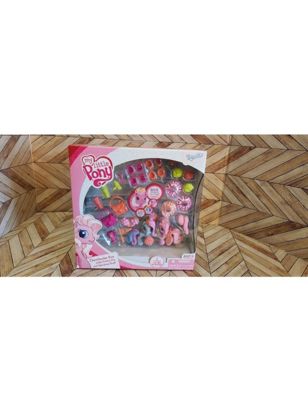 New Ponyville My Little Pony Cheerleader Fun With Pinkie &  Rainbow Dash Set Toy